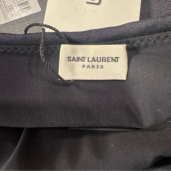 Authentic NWT Saint Laurent Black One-Piece Swimsuit XL - Picture 4 of 12